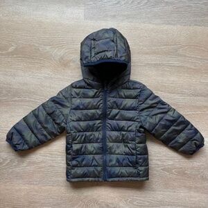 Baby Gap ColdControl Puffer Jacket, Water-Resistant Fabric, Camo Green, Size 3T